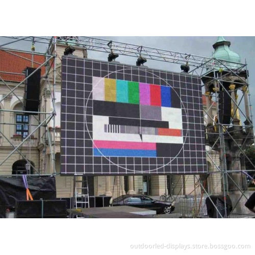 Outdoor Full Color P10 Rental Led Display For Advertising 1r1g1b 10000 Dots/m2